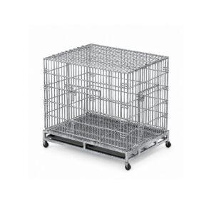 110 cm Wire and Square-Tube Pet Crate on Wheels