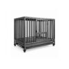 93 cm Round-Tube Pet Crate on Wheels