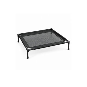 Large Black Mesh Elevated Pet Bed