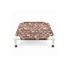 Coffee Cat Print Elevated Pet Bed