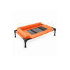 Extra-Large Orange Elevated Pet Bed