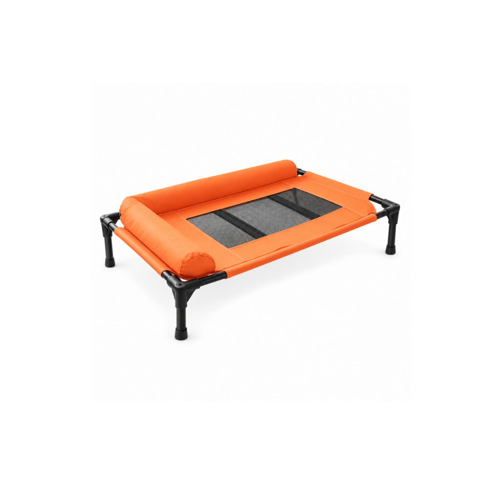 Extra-Large Orange Elevated Pet Bed