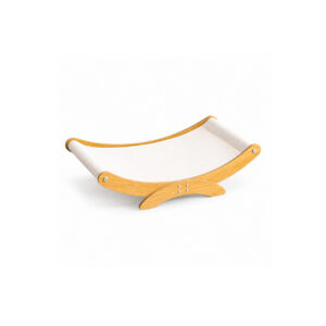 Curved Cat Lounger with White Mat