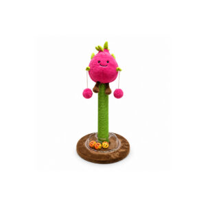 Dragon Fruit Cat Scratching Post with Track Base