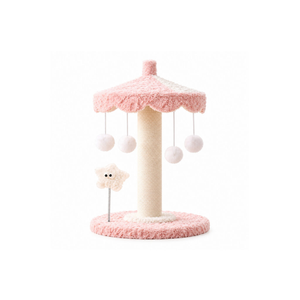 Carousel-Style Cat Tree