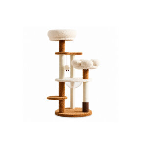 Multi-Level Cat Tree with Clear Bowl