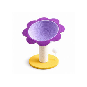 Purple Sunflower Cat Scratching Stand