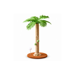 Palm Tree Cat Scratching Post with Track Base