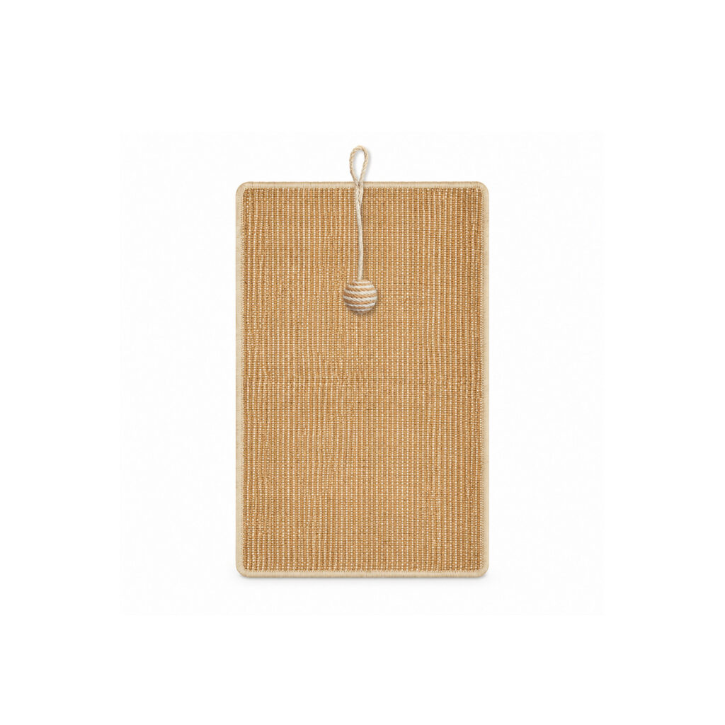 Rectangular Cat Scratching Mat with Ball