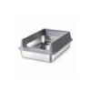 Medium Stainless Steel Litter Box with 10 cm Pan