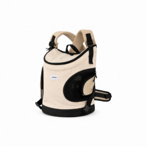 Milk Brown Pet Carrier Backpack with Round Window