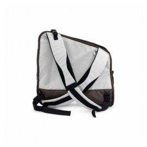Gray Flat-Profile Pet Carrier Backpack